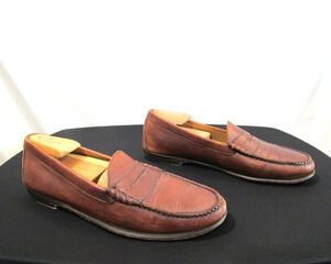 T.B. Phelps Brown Leather Penny Loafers Slip On Shoes Men Sz 9.5